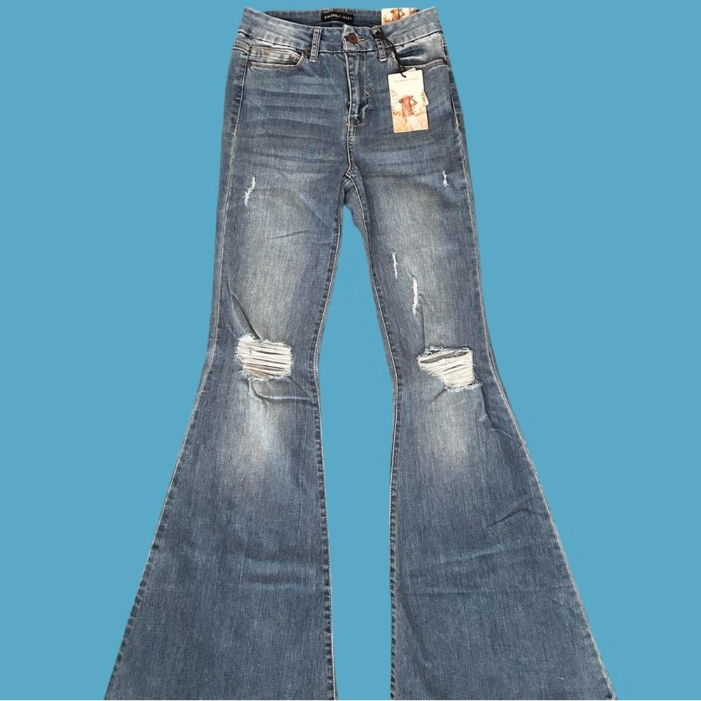 Women's Blue Flared Jeans